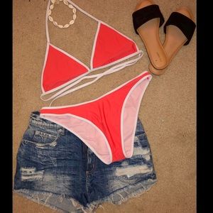 Orange 🍊 & White Zaful Bikini 👙 NWOT
